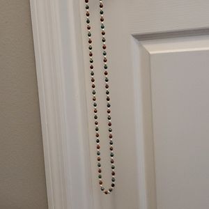 Long beaded statement necklace